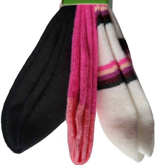 NWT♠️KATE SPADE♠️"Hello" Designer Crew Socks 3 Pairs New York - Picture 14 of 16